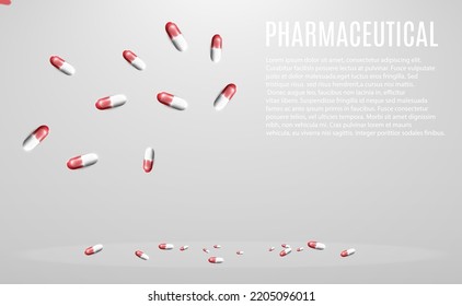 Image with capsules. Pharmaceuticals, pills.