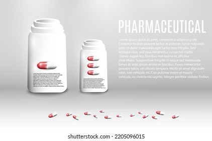 Image with capsules. Pharmaceuticals, pills.