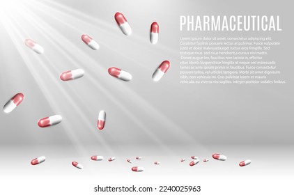	
Image with capsules. Pharmaceuticals, pills.	
