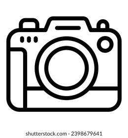 Image capturing tool icon outline vector. Digital shooting device. Professional filming equipment