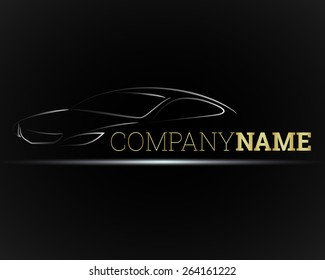 Image of a car for business, vector