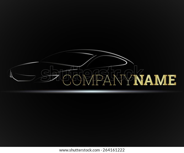 Image of a car for\
business, vector
