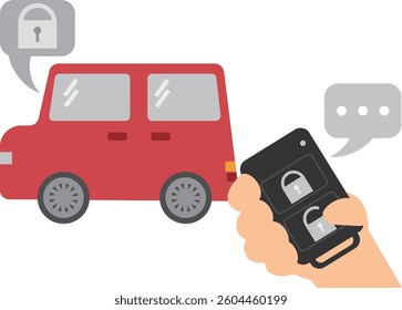 Image of a car key not opening the door due to dead battery