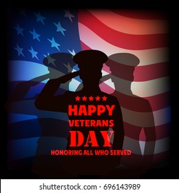 The image a card by Veterans Day.