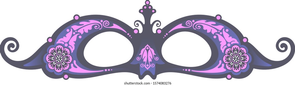 Image of carnival mask. Vector graphics