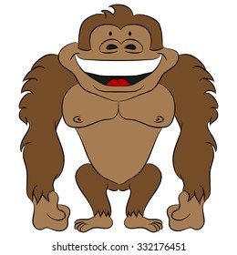 An image of a cartoon ape.