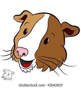 An image of a cartoon guinea pig.