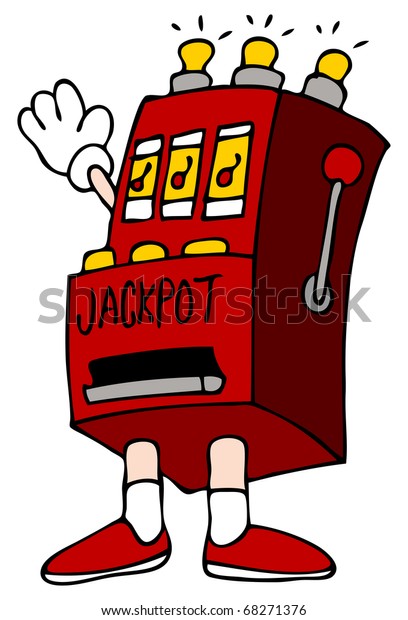Image Cartoon Slot Machine Man Stock Vector (Royalty Free) 68271376 ...