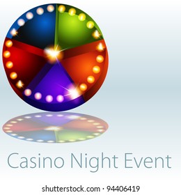 Una imagen de un evento de las noches de casino ilumina el gráfico circular.