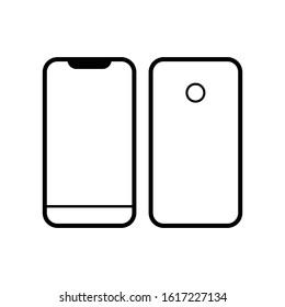 image of the cell phone in 2d