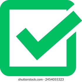 image of a check mark icon in a green box
