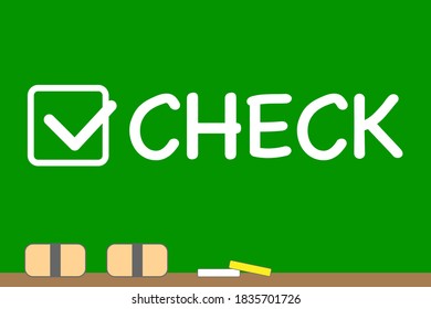 Image of checkbox. Vector illustration.
