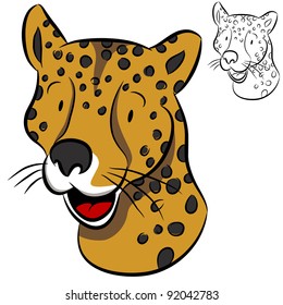 An image of a cheetah face.