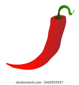Image of chilli pepper with a gradient