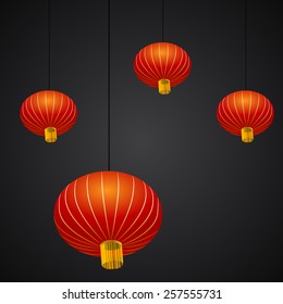 Imagen de un fondo farol chino de Año Nuevo.