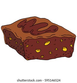 An image of a chocolate fudge brownie.