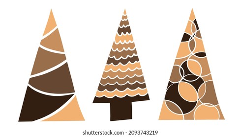 Imagen de cono de árbol de Navidad al estilo wojo colores calmos tonos cálidos