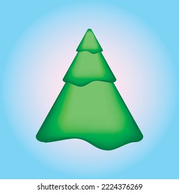 An image of a Christmas tree. A festive tree. Background for postcards, banners, covers, albums, mobile screensavers, scrapbooking, advertising, blogs