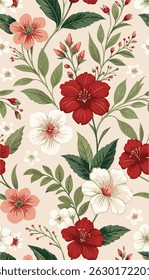 The image is a close-up of a red flower, showcasing its intricate details and vibrant colors. It is likely set against a contrasting background, possibly fabric or natural surroundings.
