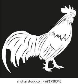 The image of the cock