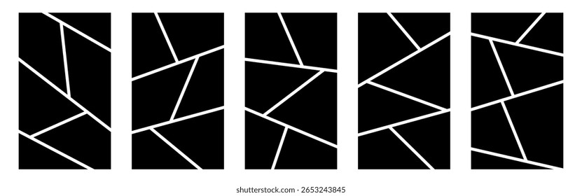 Image collage blk line template set