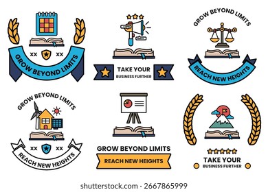 La Imagen es una colección de seis diseños de logotipos diferentes