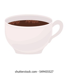 image color with cup of coffee foamy