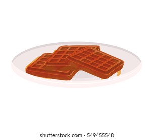 image color of dish with waffles