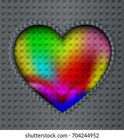 image of colored heart