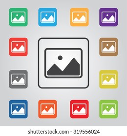 Image colored vector icon for web and mobile