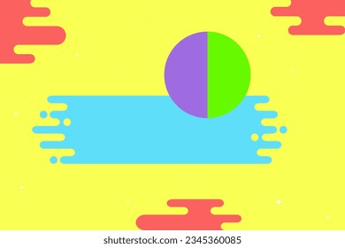 imagen de una bola colorida y abstracta flotando en el aire