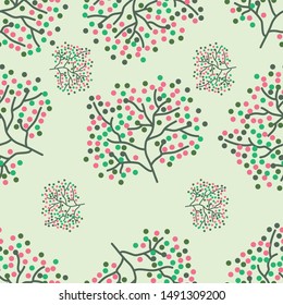 Image of colorful flowers seamless pattern