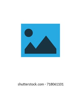 Image Colorful Icon Symbol. Premium Quality Isolated Picture Element In Trendy Style.