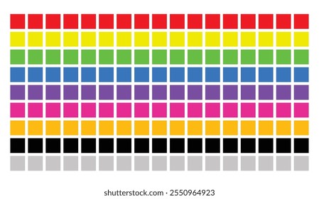 image of a colorful, patterned, rainbow palette