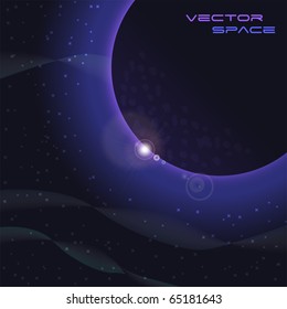 Image of a colorful vector space scene.