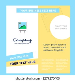 Image Company Brochure Template. Vector Busienss Template