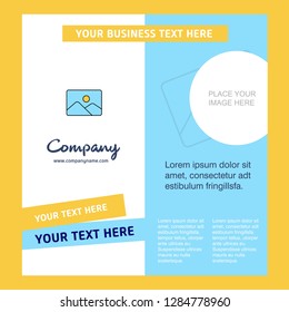 Image Company Brochure Template. Vector Busienss Template