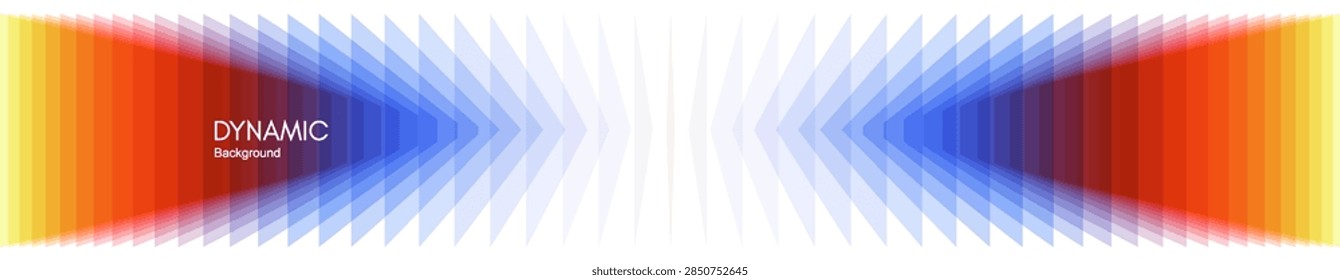 An image composed of numerous flat, semi-transparent rectangular shapes with transition effects. A dynamic gradient background. Vector for brochure, poster, cover, card, presentation, flyer or banner.
