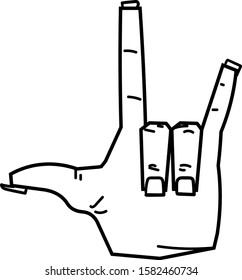 The image consists of a hand drawn in cartoon style.
