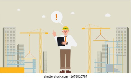Image of construction manager who found new ideas while managing construction site