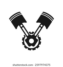 The image contains a collection of black and white car service and maintenance icons. These icons represent various automotive-related concepts