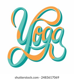 The image conveys the concept of yoga and a healthy lifestyle