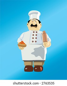 The image of the cook in a uniform