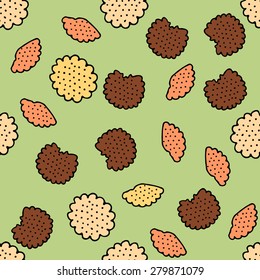  image of cookies seamless background
