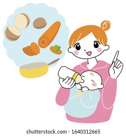 
Image of cooking and parent and child