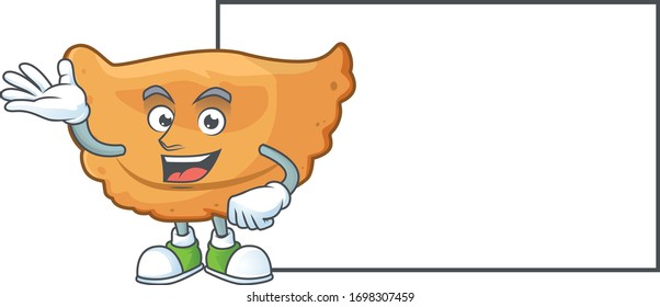 An image of cornes de gazelle with board mascot design style