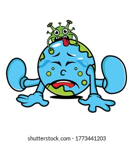 Image of corona virus illustration