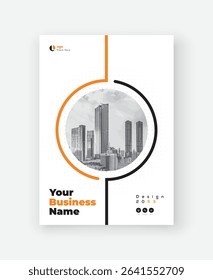 Image Corporate Book Cover Design Template in A4. Can be adapt to Brochure, Annual Report, Magazine, Poster, Business Presentation, Portfolio, Flyer, Banner