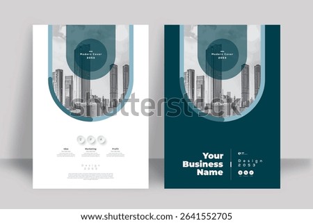 Image Corporate Book Cover Design Template in A4. Can be adapt to Brochure, Annual Report, Magazine, Poster, Business Presentation, Portfolio, Flyer, Banner