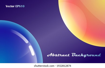Image of the cosmos. Planet earth and sun. Abstract futuristic background. Vector EPS10.